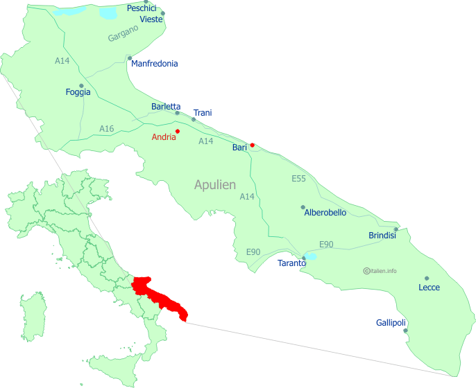 Lage-Karte Andria